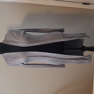 Long grey lightweight gray cardigan, size 12-14. Time and True